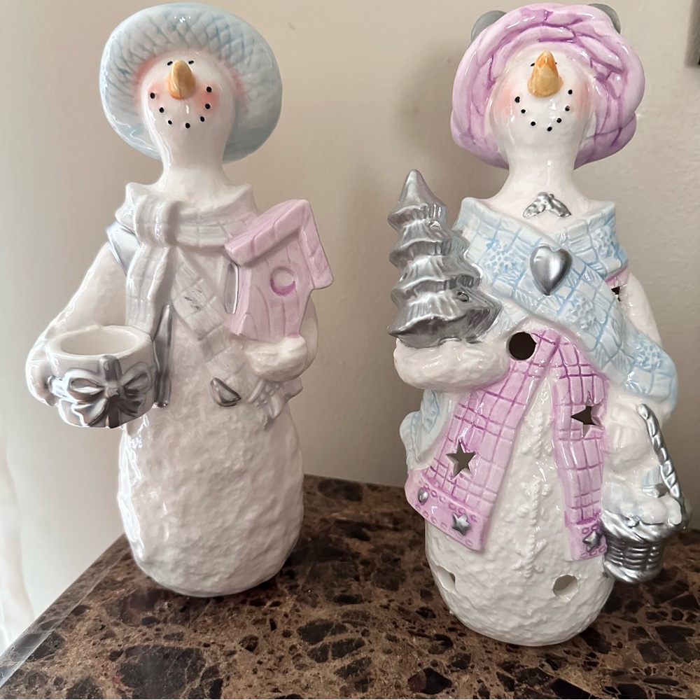 2 WCL CANDLES SNOWMAN ⛄️